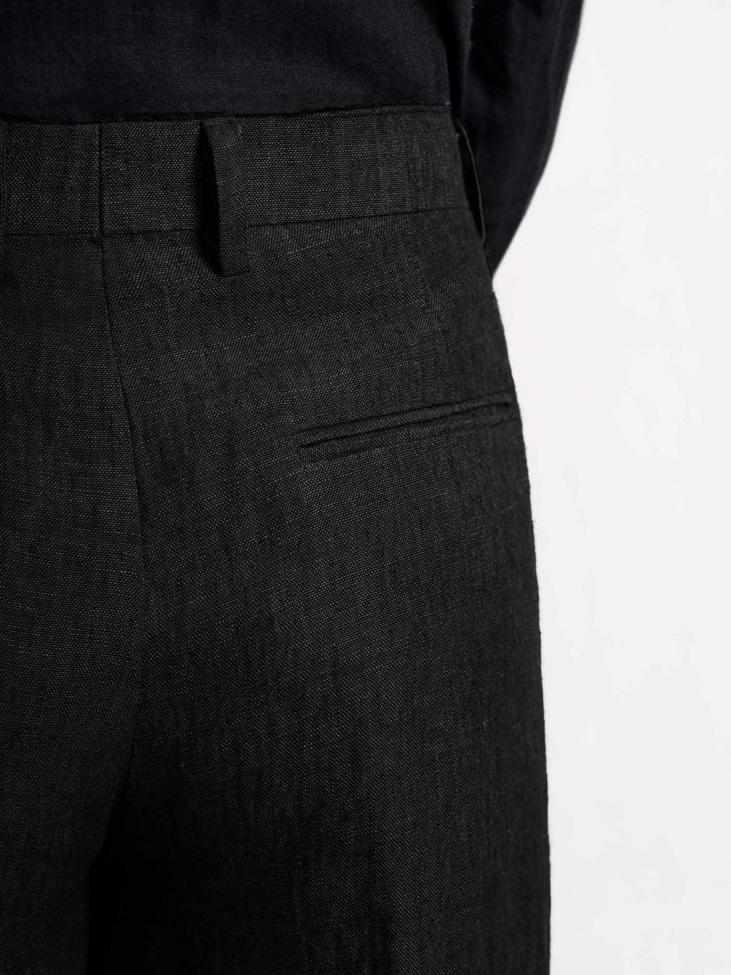 Black Linen Men's Pant