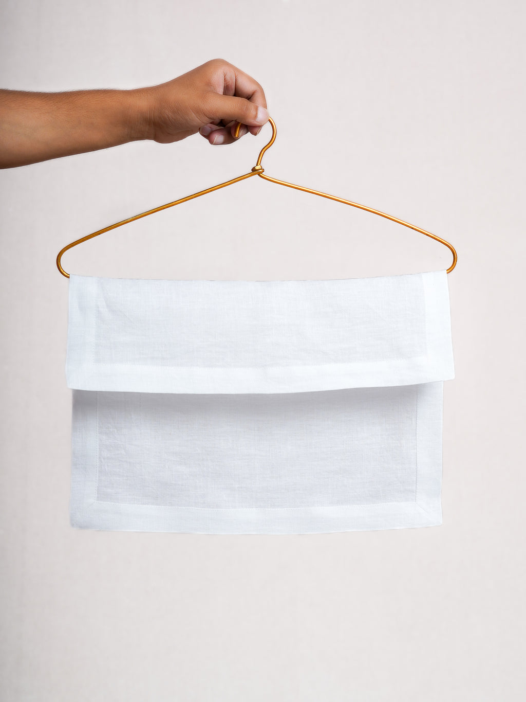 White Linen Handkerchief