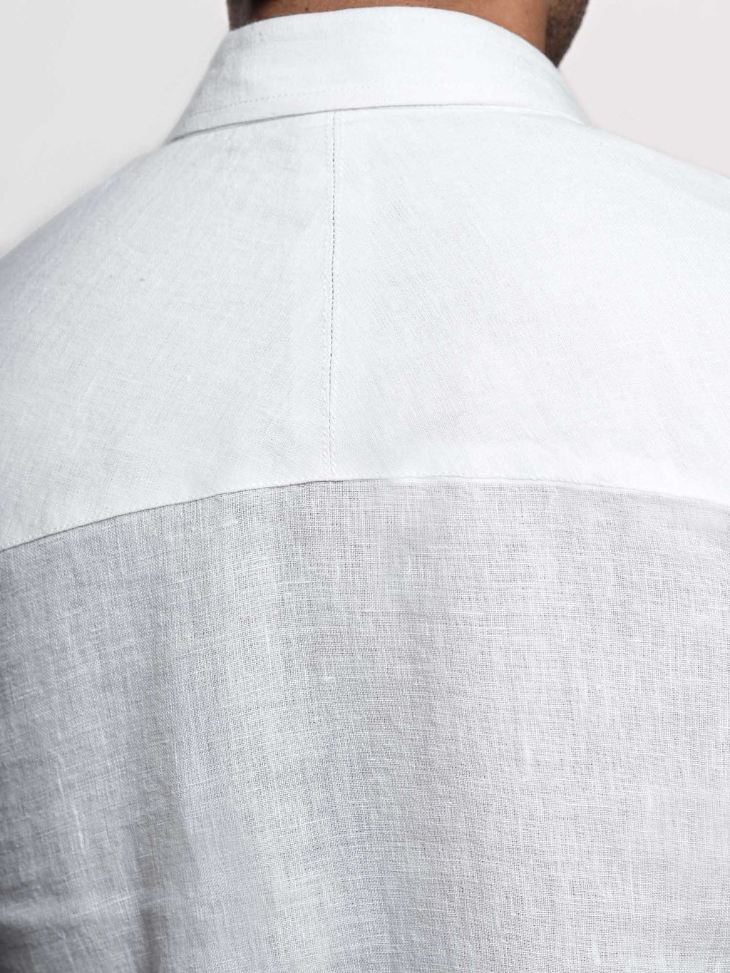 White Linen Double Pocket Men’s Shirt