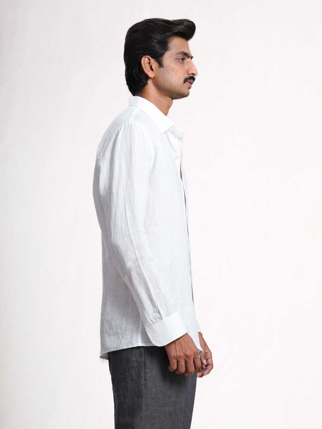 White Linen Men’s Shirt