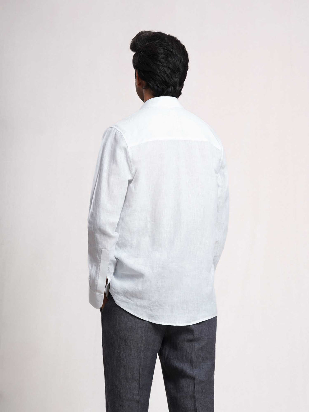 White Linen Men’s Shirt