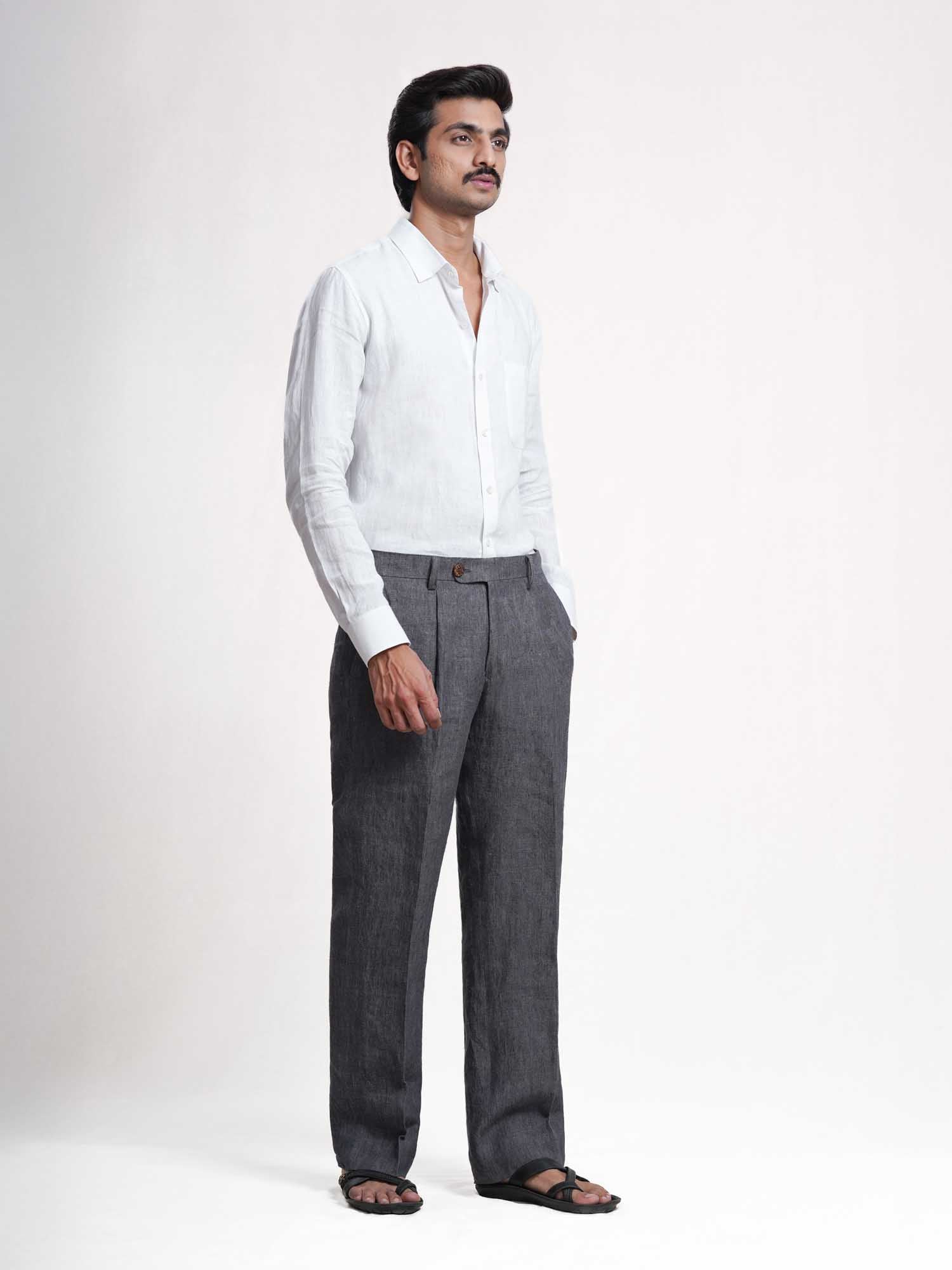 White Linen Men’s Shirt