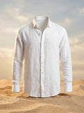 White Linen Without Pocket Men’s Shirt
